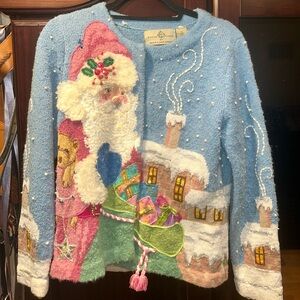 Festive Knit Santa Cardigan